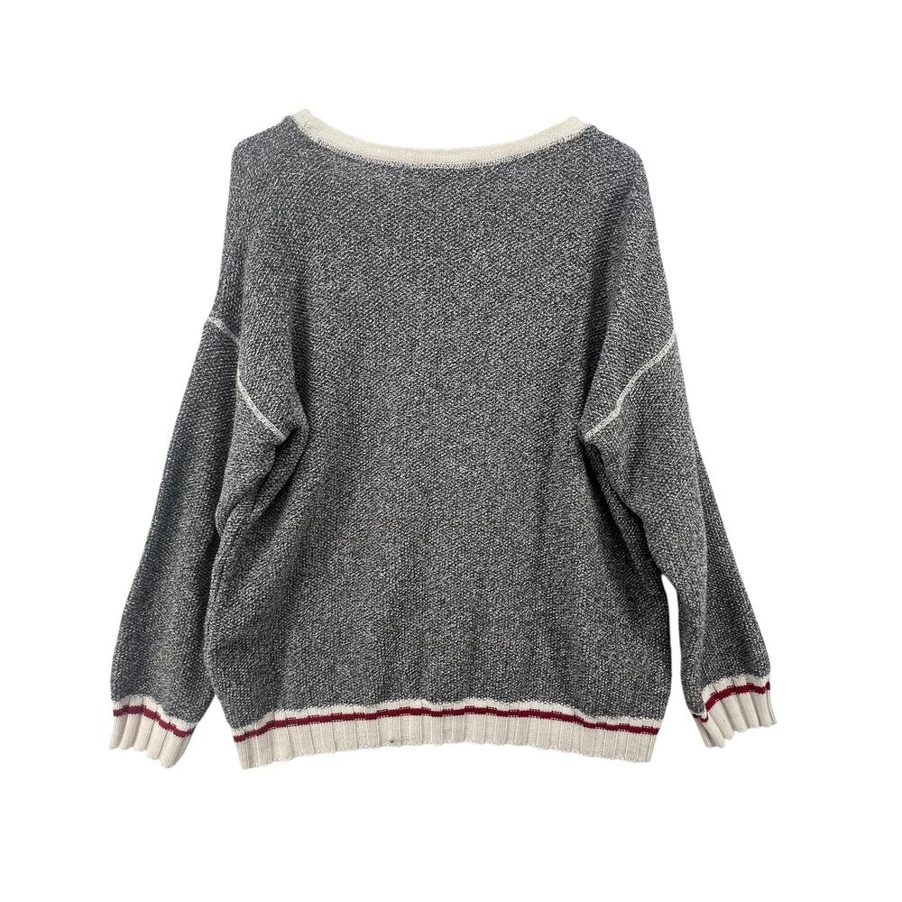 Cotton Country Sweater Size XL Gray Chunky Knit Scoop Neck Canada - Picture 3 of 3